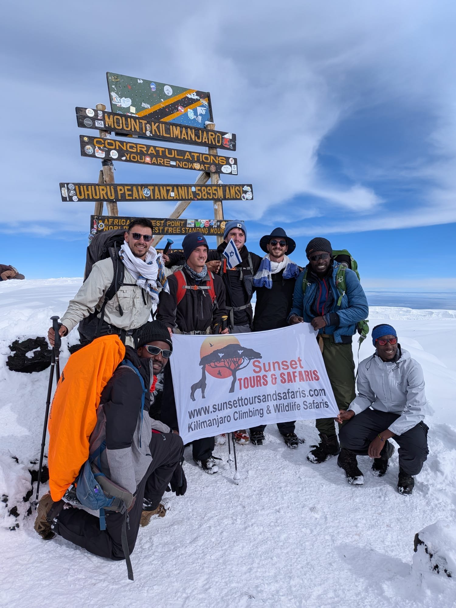 Sunset Tours and Safaris at Kilimanjaro summit