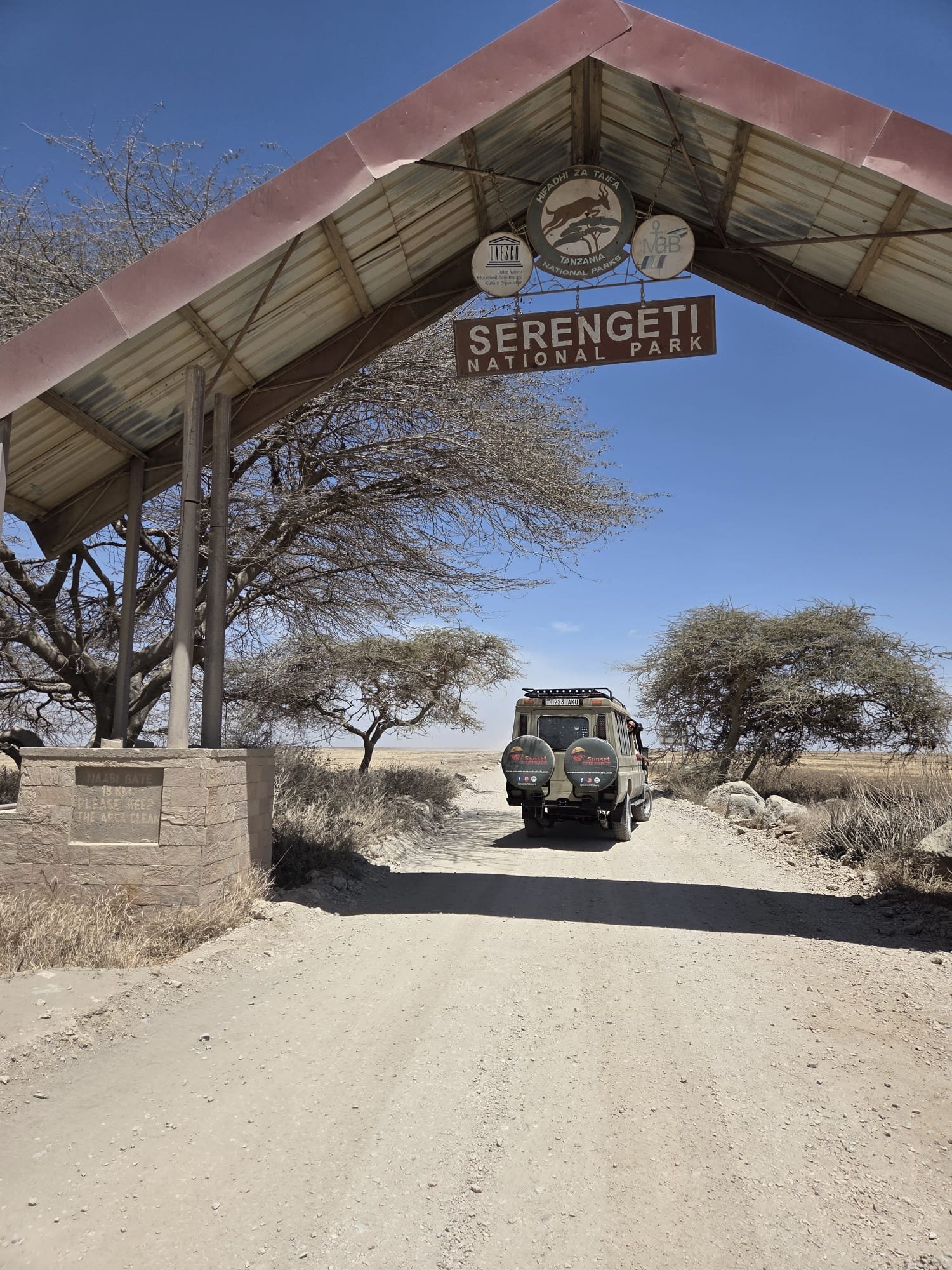 Lake Manyara National Park entrance